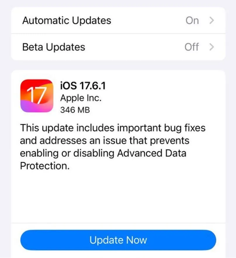 iOS17.6.1